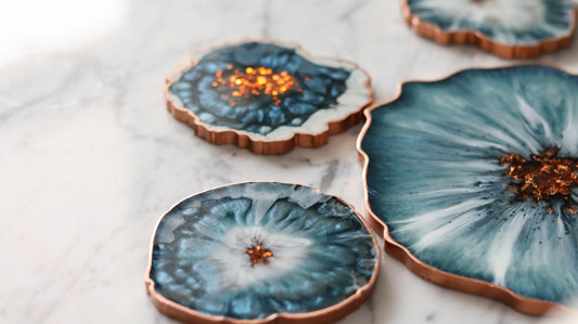 Marbled Resin Coasters